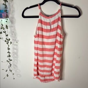 New York and company pink striped tank
